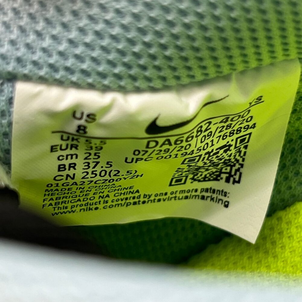 Nike Blue & Gray Air Force 1 ‘07 SE Sneakers | Size 8 - Picture 9 of 10